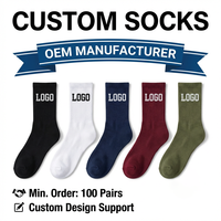 Chaussettes de sport respirantes et douces de haute performance, chaussettes athlétiques personnalisées avec coussinets en tissu éponge