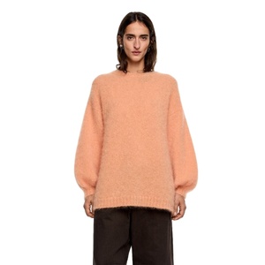 Cárdigan de Punto de Mohair Personalizado al por Mayor para Mujer, Suave y Cálido para Invierno, Color Sólido, ODM Informal para Mujer - Product Image 1