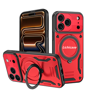 Lichicase 360 °   Funda Protectora para Teléfono con Anillo Giratorio y Cobertura Total, Híbrida de TPU y PC, para VIVO X300 X300 Pro, Carcasa Colorida - Product Image 3