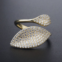 Bijoux en argent sterling 925 de haute qualité pour femmes, bagues en diamant, prix feuille plaqué or 18k, parure de pavé de luxe, 5a cz, bague en zircon