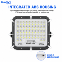 Projecteur solaire 100W 200W 300W 400W IP65 étanche, lampe LED extérieure, allumage automatique du crépuscule à l'aube, pour jardin, cour, rue, parking