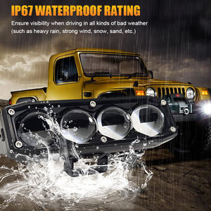 Nuevo Faro LED de 12V y 7 Pulgadas con Diseño de Ojo de Ángel, Color Blanco Ámbar, Resistente al Agua, Apto para Varios Vehículos Todoterreno - Product Image 4