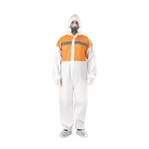 Industrial Microporous Reflective Coverall Mining Disposable High Visibility Microporous Coverall