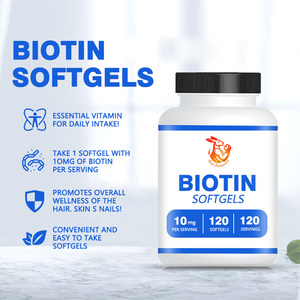 Biotine Premium en gélules molles, vitamine essentielle pour la santé des cheveux, de la peau et des ongles, formule facile à avaler, produit de beauté - Product Image 6