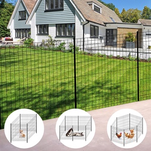 Valla Metálica para Jardín con Puerta, Paneles de Valla Metálica Portátiles, Valla para Mascotas sin Excavación para Perros, Paisajismo - Product Image 4