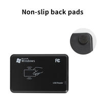 Lector de Tarjetas Inteligentes USB NFC sin Contacto, Control de Acceso, 125kHz RFID, Lector de Tarjetas de Identificación de Plástico
