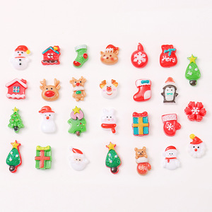 Decoraciones navideñas de resina mixtas de 10-15 mm, suministros para manualidades, decoración de uñas, fabricación de joyería DIY - Product Image 5