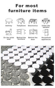 وسادات لبادية ذاتية اللصق مضادة للانزلاق من روي شيونغ لحماية حواف الأثاث وأرجل الكراسي على الأرضيات الخشبية - Product Image 4