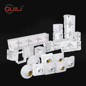 3Way Junction Box Electrical 86mm Telephone Cable Junction Box Plastic American Switch Outlet Box Old Work