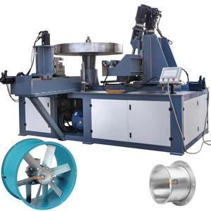 CNC Vertical Fan Blower Crust Flange Folding <strong>Machine</strong> Automatic Metal Tube Flanging Punching <strong>Machine</strong> - Product Image 5