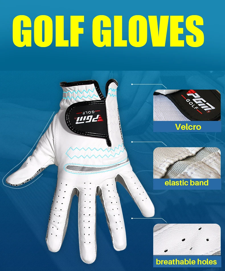 PGM ST001 cabretta leather Sheep Skin anti-slip Golf Glove