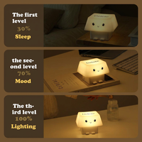 Lampe de bureau LED moderne avec logo personnalisable, mini lampe décorative USB pour la maison, lampe de chevet décorative pour l'étude, lampe d'ambiance LED de table, vente en gros