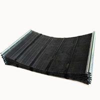 Grille filtrante en acier au manganèse à auto-nettoyage, composite PU, anti-colmatage, à fils croisés, pour l'agrandissement des sables miniers