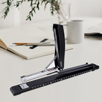 Pour usine manuel Durable facile de travail bureau Long-bras Style papier agrafeuse fournitures de bureau en plastique