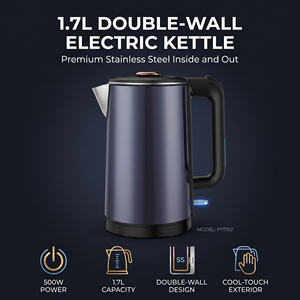 Hot Sale 1.7L Kettle 1500W Stainless Steel 304 Mechanical Control Boil-Dry Hotel Use Portable Hot Sale 1.7l Kett - Product Image 5