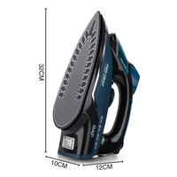 2400W Yüksek Güçlü Yüksek Kaliteli Elektrikli Ütü Avrupa Tipi 220V Buharlı Seramik Taban Özelleştirilebilir Renk Özel Logo 1 Ütüleme