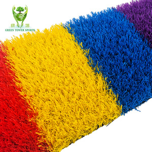 <span class=keywords><strong>Tapis</strong></span> en <span class=keywords><strong>gazon</strong></span> artificiel, <span class=keywords><strong>tapis</strong></span> en herbe synthétique, utilisation polyvalente en extérieur et en intérieur pour les écoles et les parcs, carré arc-en-ciel - Product Image 6