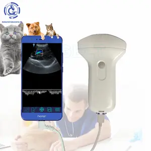 Kết nối không dây y tế thông minh thông minh siêu âm đầu dò B/W siêu âm DOPPLER màu App thú y xách tay siêu âm đầu dò