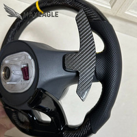 Volant en cuir et fibre de carbone avec LED pour Mercedes Benz Classe E GLC GLE CLS GT, couleur et surpiqûres personnalisables, pièces automobiles