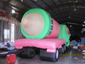 Inflatable Truck With Milk Bottle for Brand Advertising Balloon Type Waterproof & Sun Resistant Electric Air <b>Pump</b> - Product Image 2
