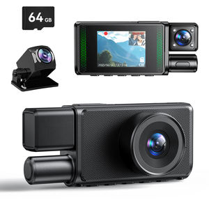 Telecamera DVR per Auto a 3 Canali con Registrazione in Loop - 720P, Schermo IPS da 2 Pollici, Registratore di Guida - Product Image 1