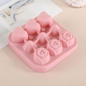 Nouvel arrivage d'usine : Moule à glaçons rond en silicone de qualité alimentaire, tendance, avec couvercle, pour boules de glace, moule à rose personnalisé, congélation rapide, démoulage facile - Product Image 5