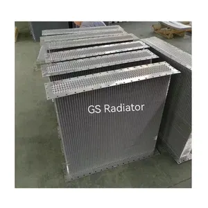 Supplier wholesale vehicle engine cooling radiator core aluminum copper made zigzag-fin flat-fin 2 3 4 5 rows radiator parts