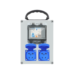 IP65 Industrial Waterproof Socket Box 200x150x100mm – With Leakage Protection Circuit Breaker and 5-pin 10A Sockets OEM Custom - Product Image 1
