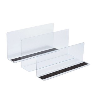 ชั้นวางของพลาสติกใสรูปตัวแอลปรับได้สำหรับตัดชั้นวางของโลหะ - Product Image 2