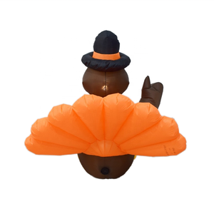 Pavo Inflable de 4 Pies <span class=keywords><strong>para</strong></span> el Día de Acción de Gracias con Luces LED, Decoración Inflable <span class=keywords><strong>para</strong></span> Exteriores - Product Image 4