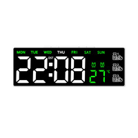 Nouvelle Horloge Réveil Électronique LED Multifonctionnelle Minimaliste et Élégante avec Rappel LED pour Pilulier, Horloge de Chevet avec Affichage Hebdomadaire en Plastique