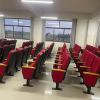 Salle de conférence universitaire coque en plastique sièges d'auditorium chaises de théâtre chaises de cinéma chaises d'église