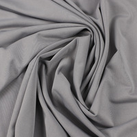 Tissu jersey simple en polyester élasthanne tricoté 100D extensible sur quatre côtés, très tendance pour l'habillement