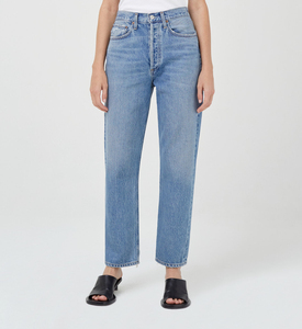 Custom Low MOQ anni '90 <span class=keywords><strong>Jeans</strong></span> larghi larghi a vita media pantaloni <span class=keywords><strong>donna</strong></span> <span class=keywords><strong>Jeans</strong></span> Casual <span class=keywords><strong>Jeans</strong></span> mamma - Product Image 1