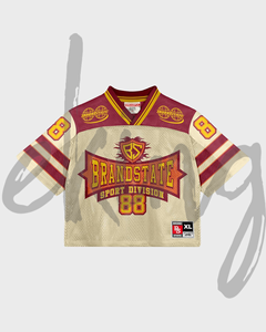 Custom DTG trasferimento sublimazione stampato grafico rapido asciutto tessuto traspirante maglia da Football americano t-shirt per gli uomini - Product Image 2