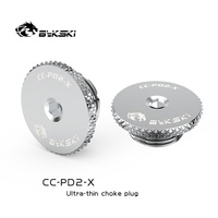 Bykski CC-PD2-X Bouchon de débit ultra-fin 2MM à serrage manuel, hexagonal interne, pièces premium G1/4' pour refroidissement liquide