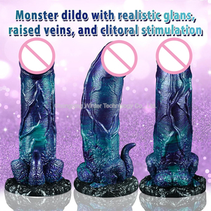 Thực Tế Quái Vật Khổng lồ Hậu Môn Dildo Mạnh Mẽ Cốc Hút Chất Lỏng Silicone Dày Dildos Đồ Chơi Người Lớn Cho Phụ Nữ Và Nam Giới - Product Image 2