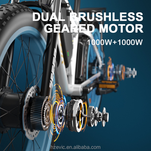 Proveedor Chino Zeegr, Bicicleta Eléctrica de 48v 2000w, 26 Pulgadas, Neumáticos Anchos, 7 Velocidades, Modelo S1 - Product Image 6
