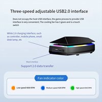 Ventilateurs de refroidissement pour consoles de jeu PS5, anti-poussière et étanches, avec éclairage RGB.