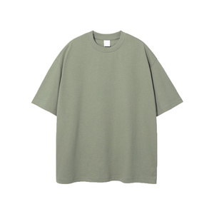 T-shirt pour homme en coton épais 300g, décontracté d'été, personnalisé, ample, à épaules tombantes, col rond, surdimensionné - Product Image 4
