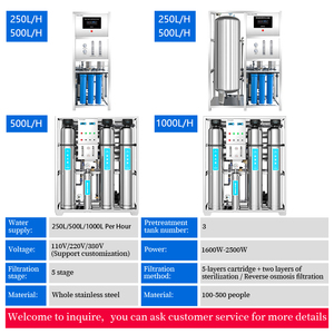 Sistema de Filtración de Agua por Ósmosis Inversa YingLing 250LPH 500LPH, Planta de Tratamiento de Agua con Bomba, Filtración de Agua para Toda la Casa - Product Image 4