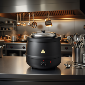 Calentador de sopa comercial de 10Qt con estación de calentamiento eléctrico para líneas de servicio de restaurantes - Product Image 2