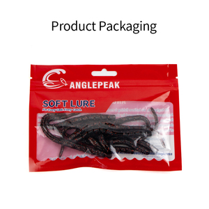 Señuelos blandos artificiales de 120 mm y 3.2 g para pesca en agua dulce, 8 unidades/bolsa, señuelos de gusano de plástico blando TPE impresos para lubina negra - Product Image 5