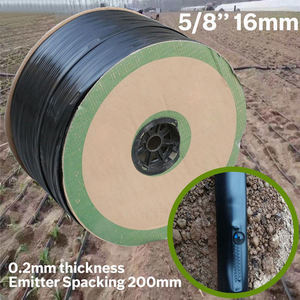 16mm 0.2mm Grosso 5/8 ''8mil Plástico <span class=keywords><strong>Greenhouse</strong></span> Garden Connector 20cm Emitter Dripper Espaçamento para Irrigação por Gotejamento OEM/ODM Marca - Product Image 2