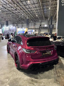 Pour <span class=keywords><strong>Infiniti</strong></span> <span class=keywords><strong>QX70</strong></span> FX35 FX37 kit carrosserie <span class=keywords><strong>QX70</strong></span> FX35 FX37 Kit carrosserie large spoiler de pare-chocs avant et arrière de style SCL amélioré - Product Image 3