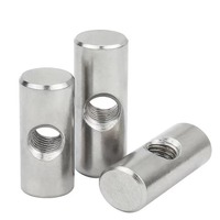 Écrous de barillet M6 en acier inoxydable de haute précision, écrous de barillet pour meubles, goujons transversaux M4 fendus pour lits, chaises, berceaux, boulons de connexion