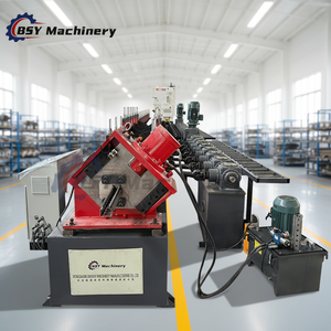 Op maat gemaakte automatische PLC-gestuurde schapkolomrekken, staande opslagrekken, rolvormmachine voor magazijn- en supermarktschappen. - Product Image 1