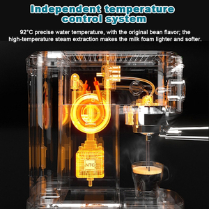 Machine à café domestique OEM ODM Machine à café 110v/220v Machine à café expresso domestique pour une tasse ou deux tasses - Product Image 4