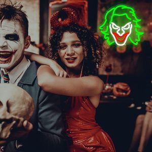 Letrero de neón de la película de Joker, letrero de luz de neón LED regulable para hombre, cueva, dormitorio, Bar, Club, sala de juegos, decoración de fiesta de Halloween, regalos de decoración de pared - Product Image 5