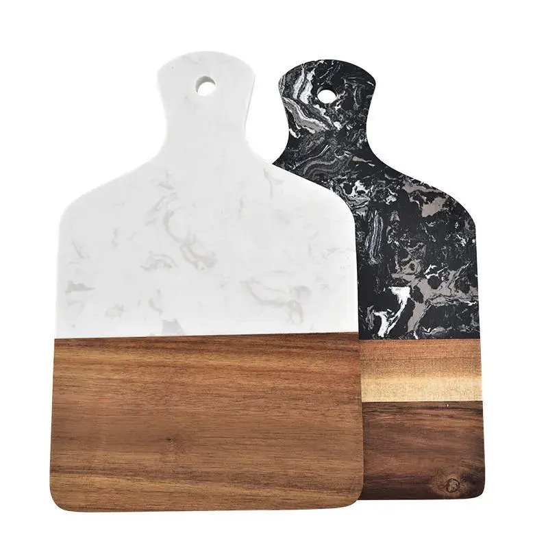 kitchen cutting board marble plus wood cutting board with handle